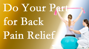Satterwhite Chiropractic calls on back pain sufferers to participate in their own back pain relief recovery. 