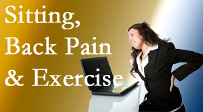Satterwhite Chiropractic urges less sitting and more exercising to combat back pain and other pain issues.