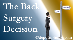 Oxford back surgery for a disc herniation is an option to be carefully studied before a decision is made to proceed. 