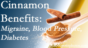 Satterwhite Chiropractic presents research on the benefits of cinnamon for migraine, diabetes and blood pressure.