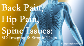 Satterwhite Chiropractic examines back pain patients for a variety of issues like back pain and hip pain and other spine issues with imaging and clinical tests that influence a relieving chiropractic treatment plan.