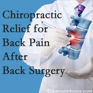 Satterwhite Chiropractic offers back pain relief to patients who have already undergone back surgery and still have pain.