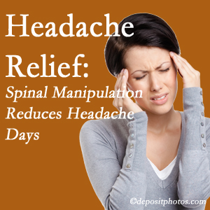 Oxford chiropractic care at Satterwhite Chiropractic may reduce headache days each month.