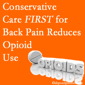 Satterwhite Chiropractic provides chiropractic treatment as an option to opioids for back pain relief.