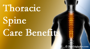 Satterwhite Chiropractic is amazed at the benefit of thoracic spine treatment beyond the thoracic spine to help even neck and back pain. 