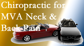 Satterwhite Chiropractic provides gentle relieving Cox Technic to help heal neck pain after an MVA car accident.