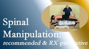 Satterwhite Chiropractic delivers recommended spinal manipulation which may help reduce the need for benzodiazepines.