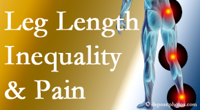 Satterwhite Chiropractic tests for leg length inequality as it is related to back, hip and knee pain issues.
