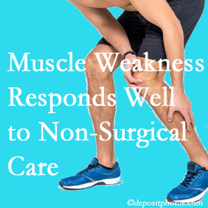 Oxford chiropractic non-surgical care manytimes improves muscle weakness in back and leg pain patients.