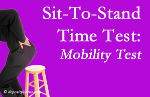 Oxford chiropractic patients are encouraged to check their mobility via the sit-to-stand test…and increase mobility by doing it!