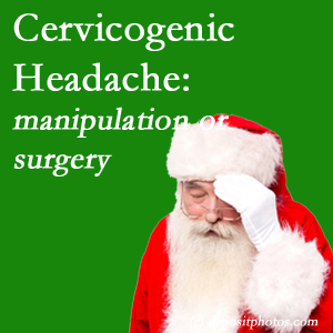 The Oxford chiropractic manipulation and mobilization show benefit for relief of cervicogenic headache as an option to surgery for its relief.