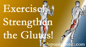 Oxford chiropractic care at Satterwhite Chiropractic incorporates exercise to strengthen glutes.