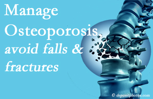 Satterwhite Chiropractic presents information on the benefit of managing osteoporosis to avoid falls and fractures as well tips on how to do that.