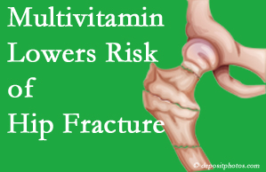 Oxford hip fracture risk is decreased by multivitamin supplementation. 